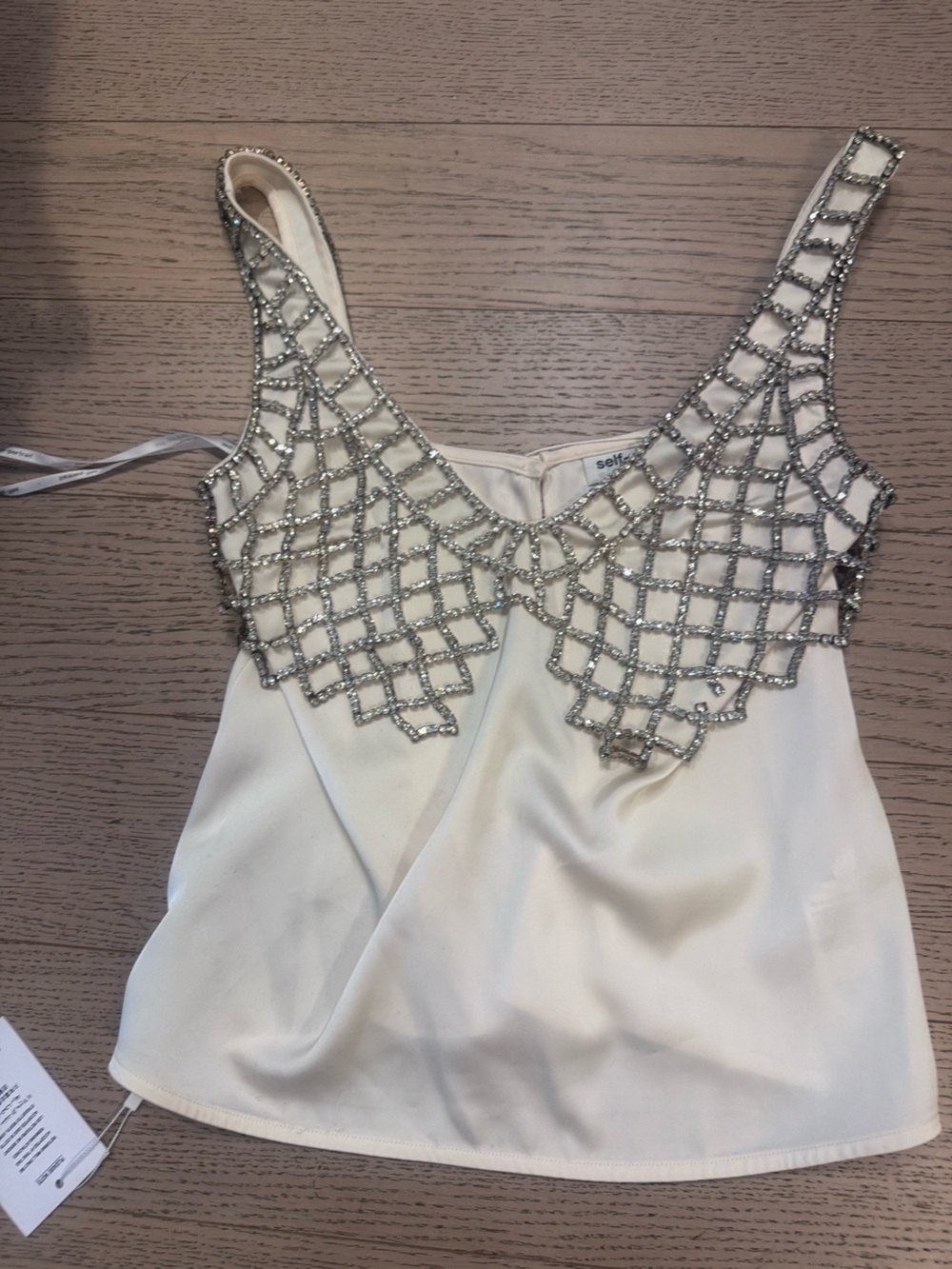 New w tags Self Portrait beaded top